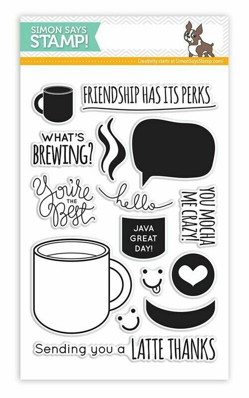 Simon Says Stamp WHAT&#39;S BREWING Clear Stamp Set