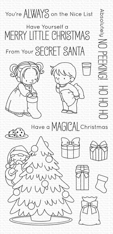 My Favorite Things SECRET SANTA Clear Stamp Set
