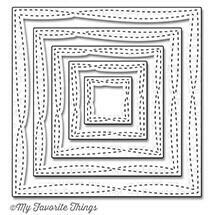 My Favorite Things WONKY STITCHED SQUARE STAX Die-namics Die Set