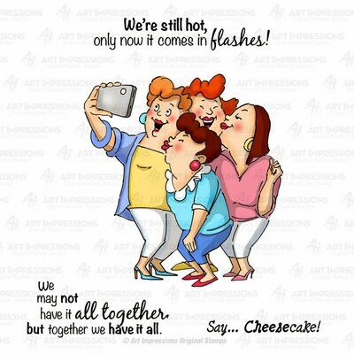 Art Impressions PICTURE PERFECT Girlfriends Cling Rubber Stamps