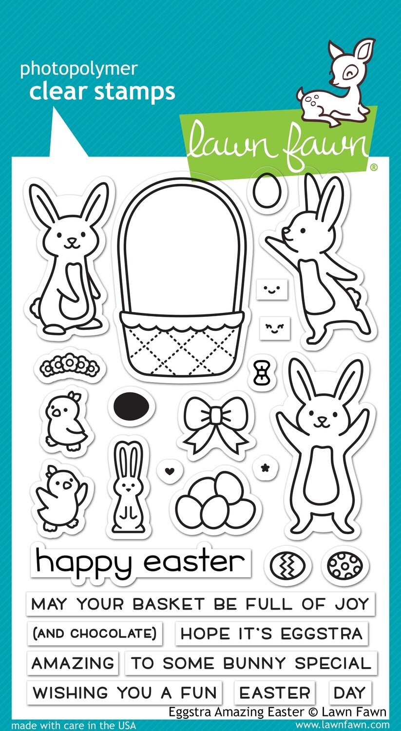 Lawn Fawn EGGSTRA AMAZING EASTER Clear Stamp Set