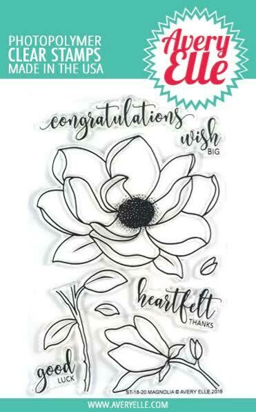 Avery Elle MAGNOLIA Clear Stamp Set