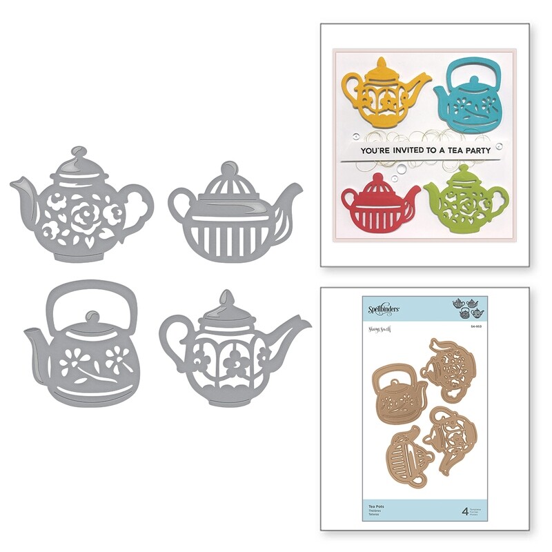 Spellbinders TEA POTS Shapeabilities Die Set