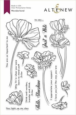 Altenew WONDERLAND Clear Stamp Set