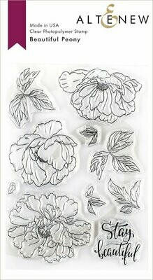 Altenew BEAUTIFUL PEONY Clear Stamp Set