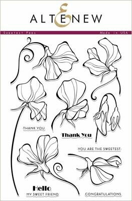 Altenew SWEETEST PEAS Clear Stamp Set