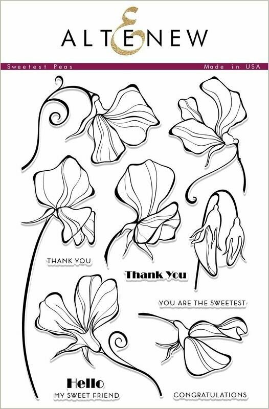 Altenew SWEETEST PEAS Clear Stamp Set