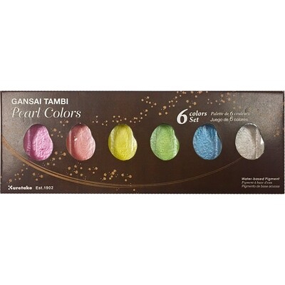 Kuretake Zig GANSAI TAMBI PEARL COLORS-6 Color Set