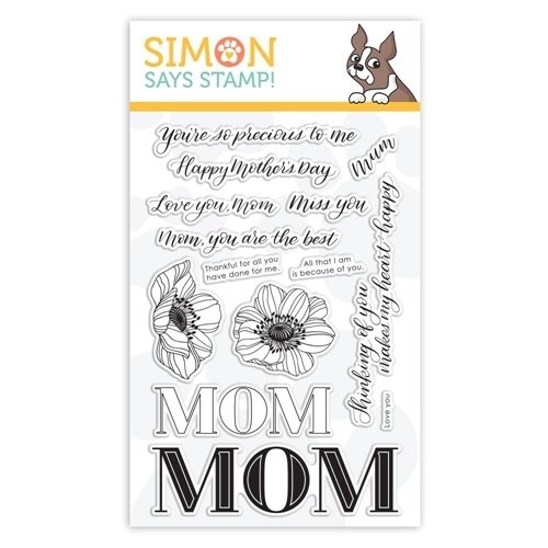 Simon Says Stamp MOM FLOWERS Clear Stamp Set