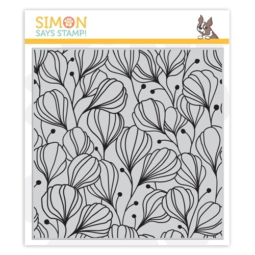 Simon Says Stamp FLORA BACKGROUND Cling Stamp