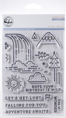 Pinkfresh Studio FALLING FOR YOU Clear Stamp Set