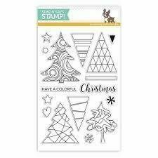 Simon Says Stamp COLOR ME TREES Clear Stamp Set