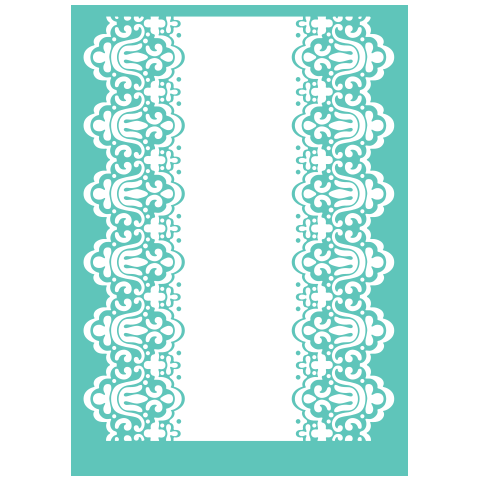 Cuttlebug SCALLOPED EDGE Embossing Folder &amp; Border
