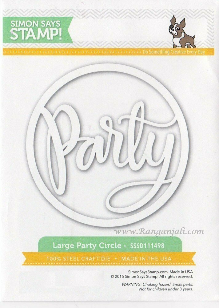 Simon Says Stamp LARGE PARTY CIRCLE Wafer Die