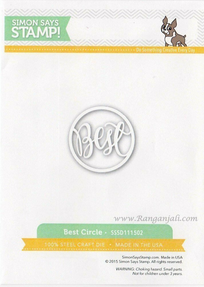 Simon Says Stamp BEST CIRCLE Die