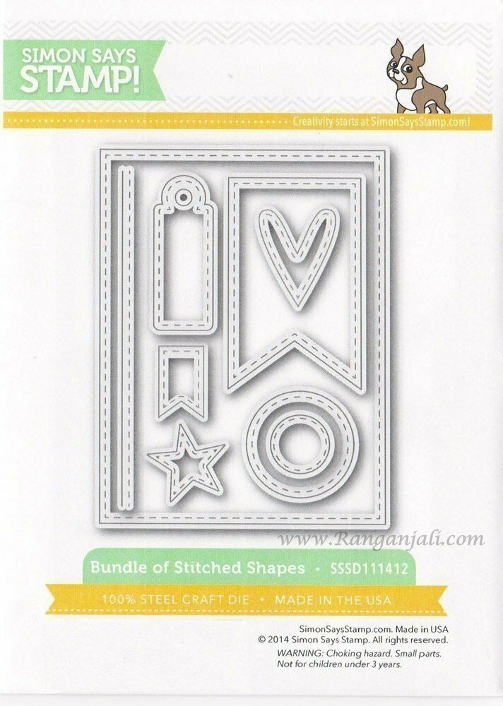 Simon Says Stamp BUNDLE OF STITCHED SHAPES Wafer Dies