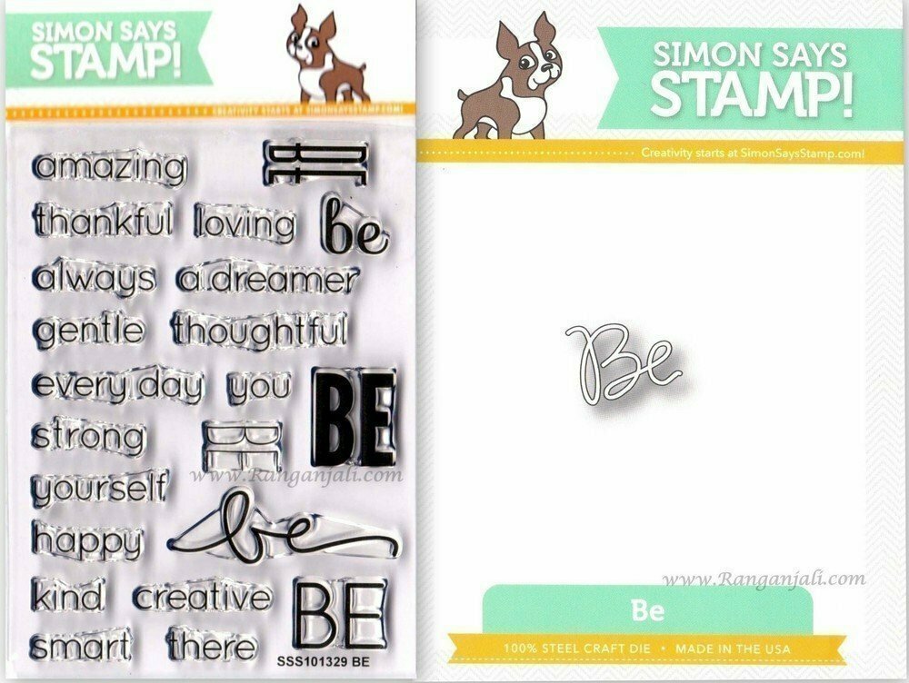 Simon Says Stamp SENTIMENTS OF BE Coordinating Die & Stamp Set