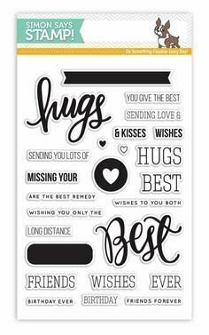 Simon Says Stamp BEST HUGS Clear Stamp Set