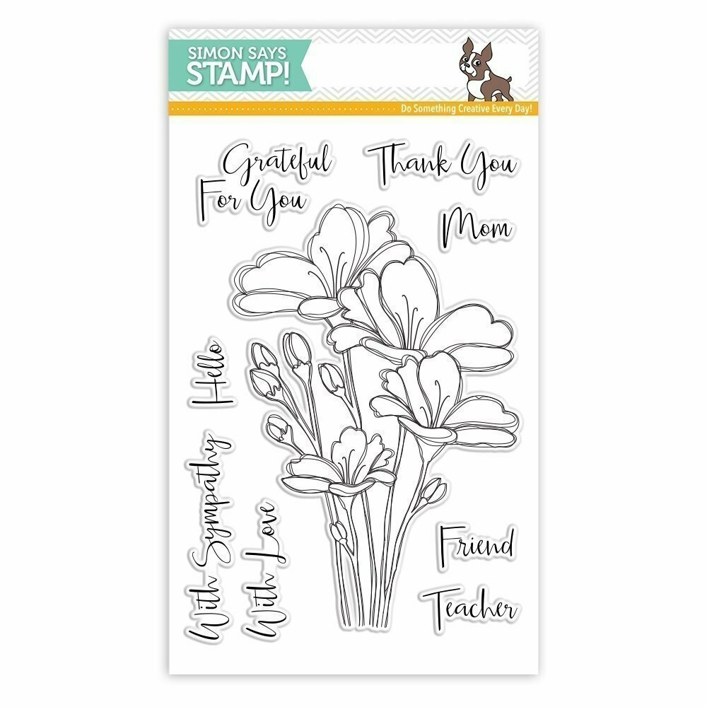 Simon Says Stamp BOUQUET OF THANKS Clear Stamp Set