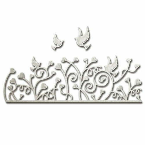 Spellbinders HEARTS A FLUTTER Shapeabilities Etched Dies