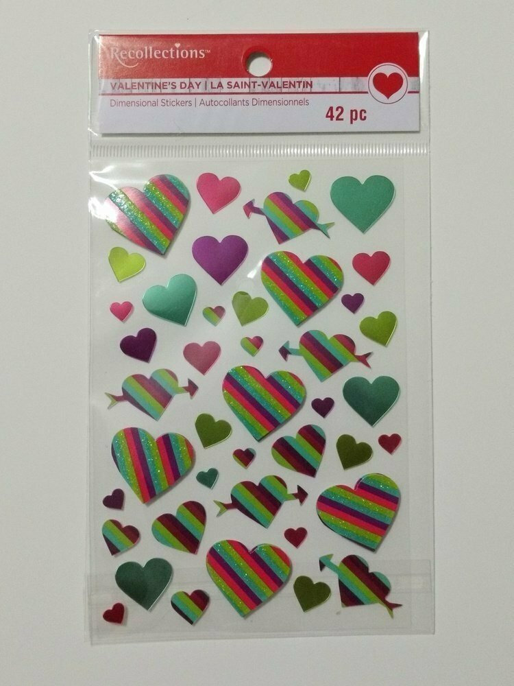 Recollections HEARTS Dimensional Sticker