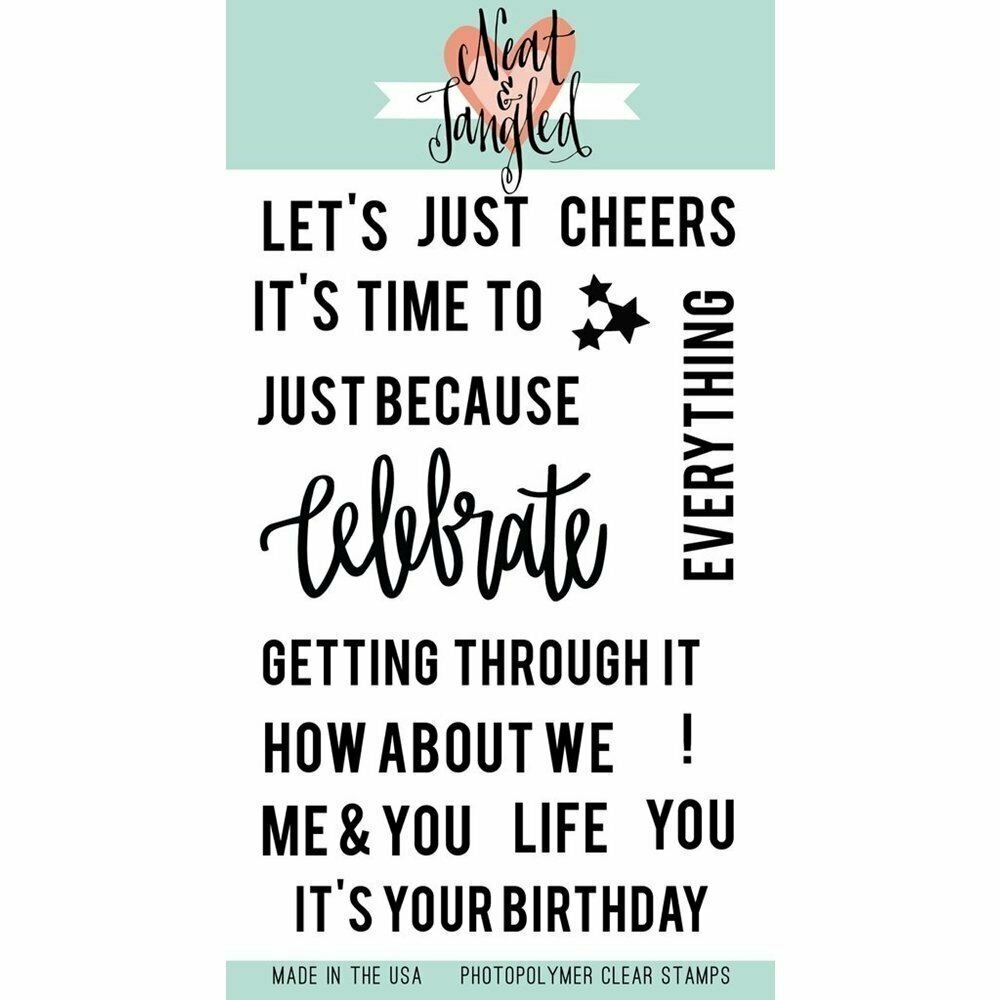 Neat &amp; Tangled CELEBRATE Clear Stamp Set