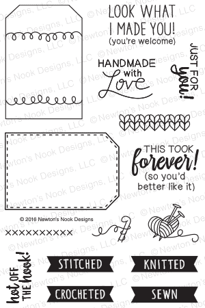 Newton's Nook Designs TAG SAMPLER Clear Stamp Set
