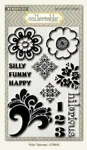 My Mind's Eye Notable SILLY Decorative Clear Stamps