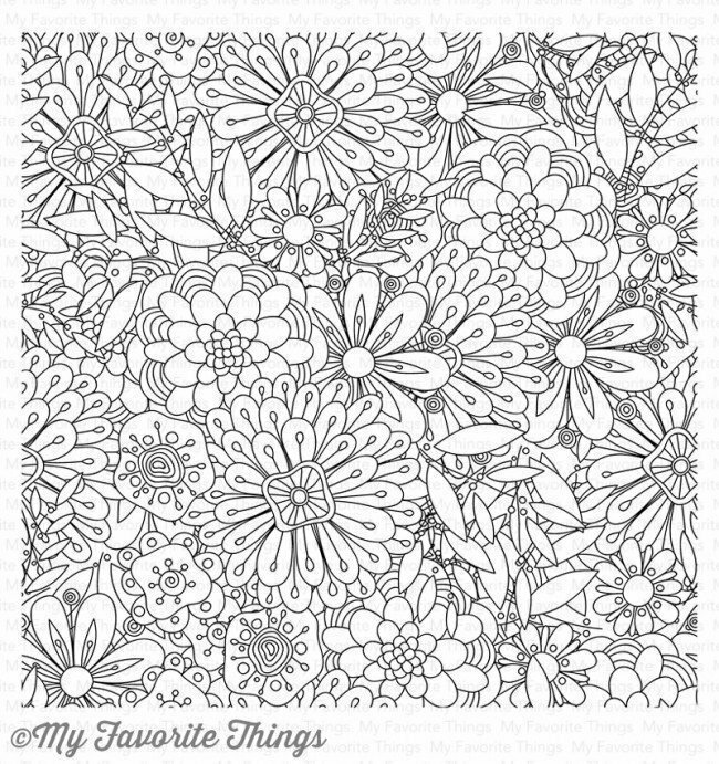My Favorite Things BUNDLES OF BLOSSOMS Background Stamp