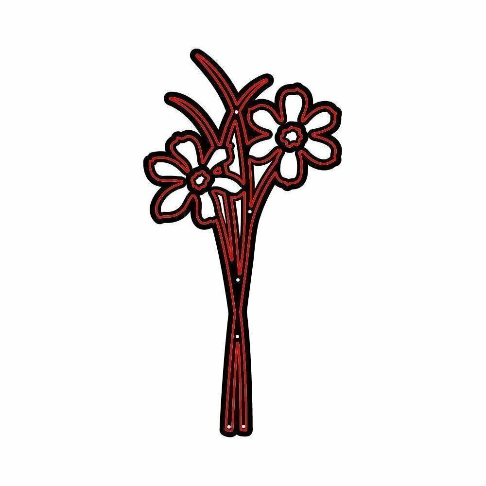 Darice DAISY WITH STEMS Embossing Essentials Die