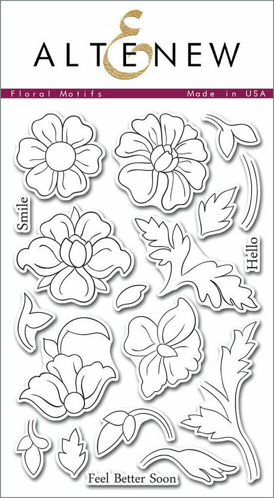 Altenew FLORAL MOTIFS Clear Stamp Set