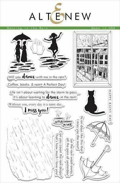 Altenew DANCING IN THE RAIN Clear Stamp Set