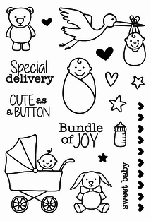 Jane's Doodles SPECIAL DELIVERY Clear Stamps