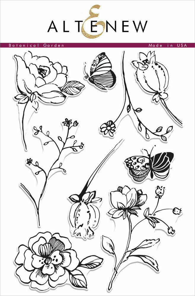 Altenew BOTANICAL GARDEN Clear Stamp Set