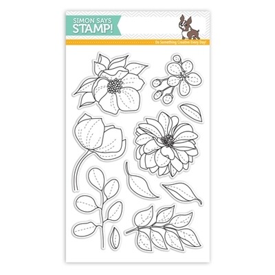 Simon Says Stamp EVEN MORE SPRING FLOWERS Clear Stamp Set