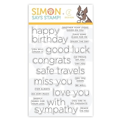 CZ Design CLEAN LINE EVERYDAY Clear Stamp Set