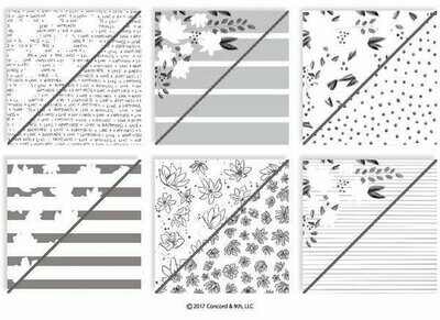 Concord & 9th FLORAL FILL-IN Patterned Paper Pad