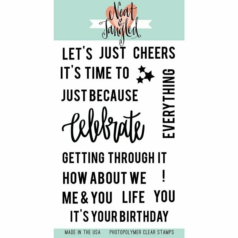 Neat &amp; Tangled CELEBRATE Clear Stamp Set