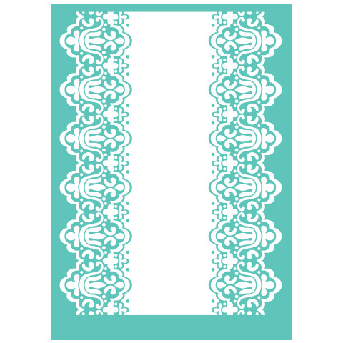 Cuttlebug SCALLOPED EDGE Embossing Folder &amp; Border