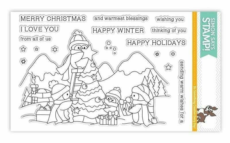Simon Says Stamp AN ARCTIC CHRISTMAS Clear Stamp Set