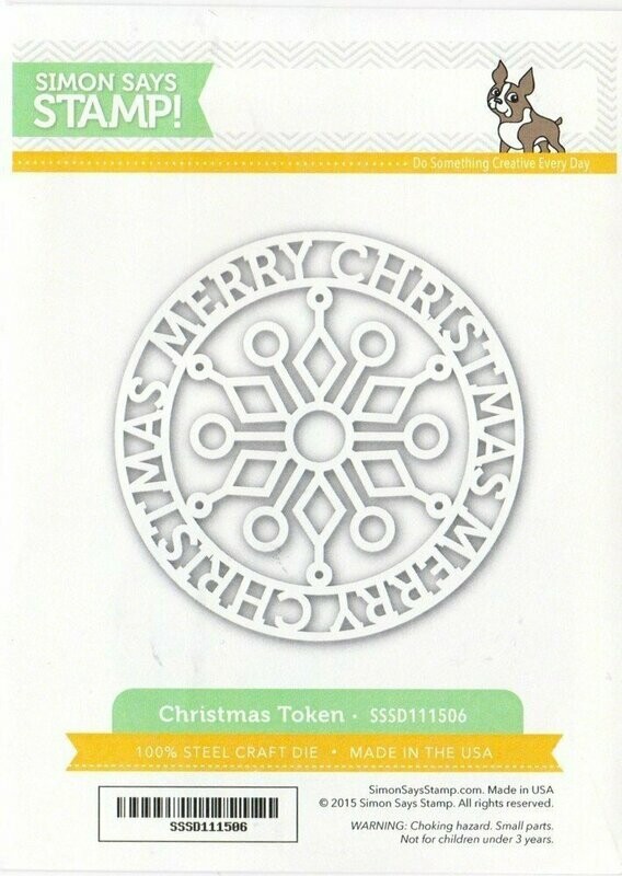 Simon Says Stamp CHRISTMAS TOKEN Wafer Die