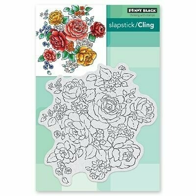 Penny Black FLORAL MEDLEY Cling Stamp