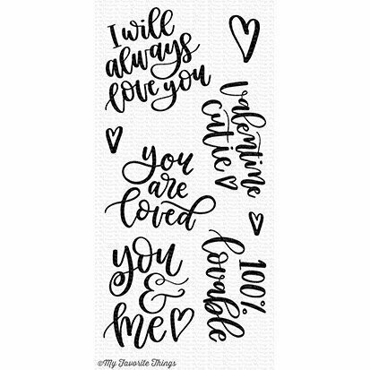 My Favorite Things 100% LOVABLE Clear Stamp Set