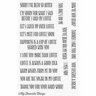 My Favorite Things COFFEE BREAK Clear Stamp Set