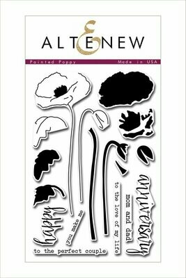 Altenew PAINTED POPPY Clear Stamp Set