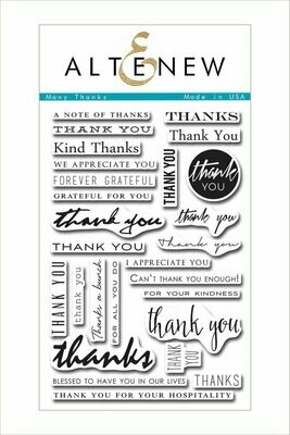 Altenew MANY THANKS Clear Stamp Set
