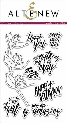 Altenew FLORAL SPRIG Clear Stamp Set