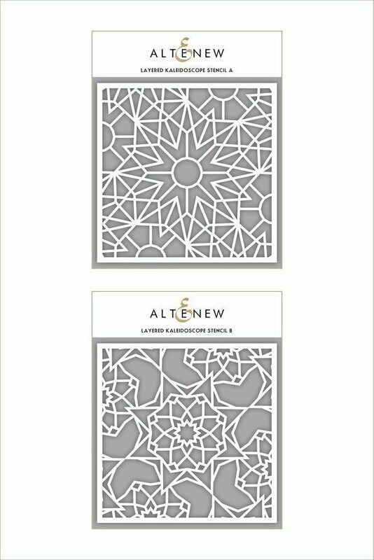 Altenew Layered Kaleidoscope A &amp; B Stencil Bundle