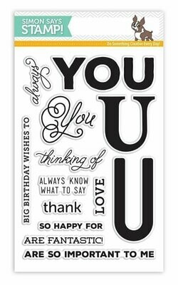 Simon Says Stamp BIG U Words Clear Stamp Set