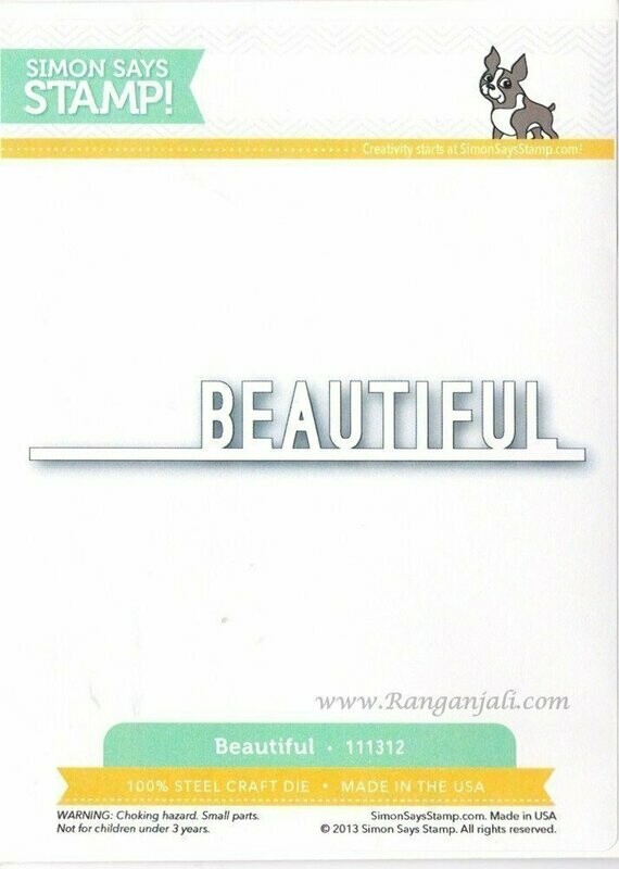 Simon Says Stamp BEAUTIFUL Craft Die